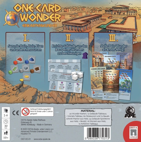 One Card Wonder - Einkartenwunder